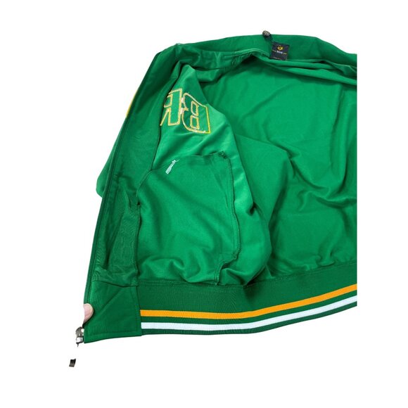 Fifth Sun Brazil mens green full zip track varsity jacket Sz XL SKU 9608 - Picture 8 of 15